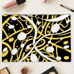 Yellow Movement Cosmetic Bag (xxl)  by Valentinaart