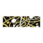 Yellow movement Satin Scarf (Oblong) Front