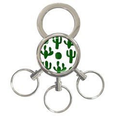 Cactuses Pattern 3-ring Key Chains by Valentinaart