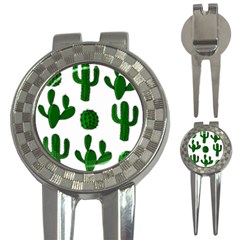 Cactuses Pattern 3-in-1 Golf Divots by Valentinaart