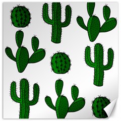 Cactuses Pattern Canvas 12  X 12  