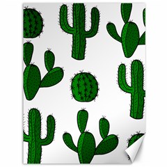 Cactuses Pattern Canvas 36  X 48   by Valentinaart