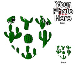 Cactuses Pattern Playing Cards 54 (heart) 