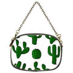 Cactuses Pattern Chain Purses (two Sides)  by Valentinaart