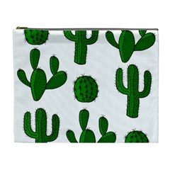 Cactuses Pattern Cosmetic Bag (xl) by Valentinaart