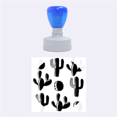 Cactuses Pattern Rubber Round Stamps (medium) by Valentinaart