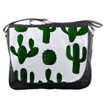 Cactuses pattern Messenger Bags Front