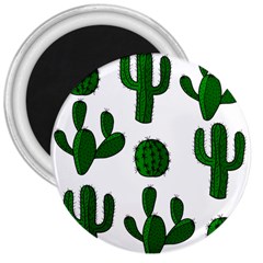 Cactuses Pattern 3  Magnets by Valentinaart