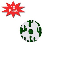 Cactuses Pattern 1  Mini Buttons (10 Pack)  by Valentinaart