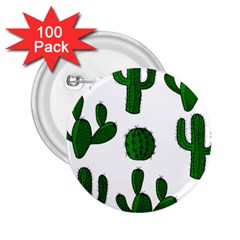 Cactuses Pattern 2 25  Buttons (100 Pack)  by Valentinaart