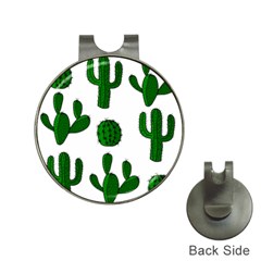 Cactuses Pattern Hat Clips With Golf Markers by Valentinaart