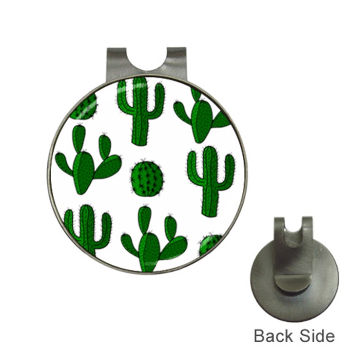 Cactuses pattern Hat Clips with Golf Markers