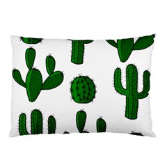 Cactuses Pattern Pillow Case (two Sides) by Valentinaart