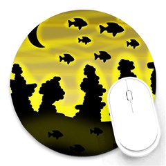 Khazar s Dream  Round Mousepads by Valentinaart