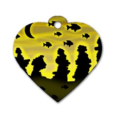 Khazar s Dream  Dog Tag Heart (one Side) by Valentinaart