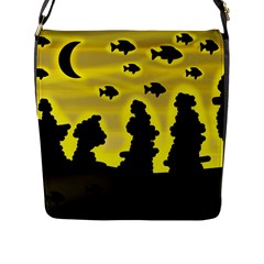 Khazar s Dream  Flap Messenger Bag (l)  by Valentinaart