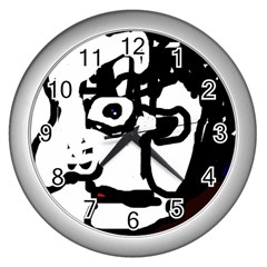 Old man Wall Clocks (Silver) 