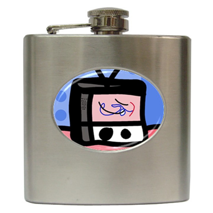 Old television Hip Flask (6 oz)