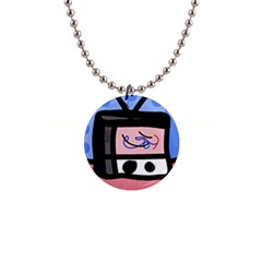 Old Television Button Necklaces by Valentinaart