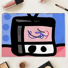 Old Television Cosmetic Bag (xxl)  by Valentinaart