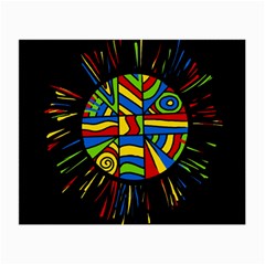 Colorful Bang Small Glasses Cloth (2-side) by Valentinaart