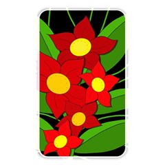 Red Flowers Memory Card Reader by Valentinaart