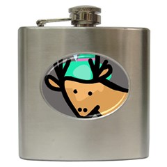 Deer Hip Flask (6 Oz) by Valentinaart