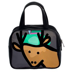 Deer Classic Handbags (2 Sides) by Valentinaart