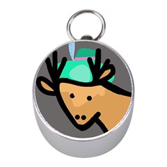 Deer Mini Silver Compasses