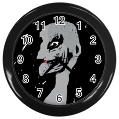 Horror Wall Clocks (black) by Valentinaart