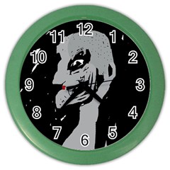 Horror Color Wall Clocks by Valentinaart