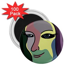 Lady 2 25  Magnets (100 Pack) 