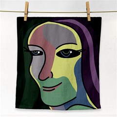 Lady Face Towel by Valentinaart