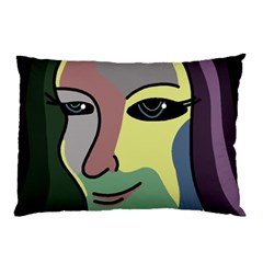 Lady Pillow Case (two Sides) by Valentinaart