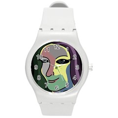 Lady Round Plastic Sport Watch (m) by Valentinaart