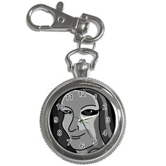 Lady - Gray Key Chain Watches by Valentinaart