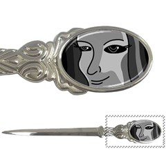 Lady - Gray Letter Openers by Valentinaart