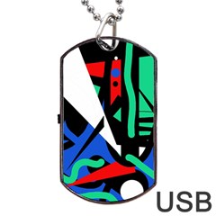 Find Me Dog Tag Usb Flash (one Side)