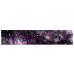 Black, Pink And Purple Splatter Pattern Flano Scarf (small) by traceyleeartdesigns