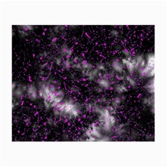 Black, Pink And Purple Splatter Pattern Small Glasses Cloth (2-side) by traceyleeartdesigns