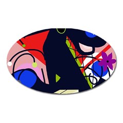 Gift Oval Magnet by Valentinaart