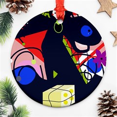 Gift Round Ornament (two Sides)  by Valentinaart