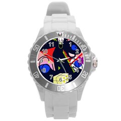 Gift Round Plastic Sport Watch (l) by Valentinaart