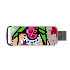 Quarreling Portable Usb Flash (one Side) by Valentinaart