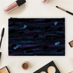 Blue Moonlight Cosmetic Bag (large)  by Valentinaart