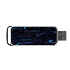 Blue Moonlight Portable Usb Flash (one Side)