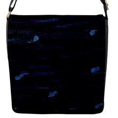 Blue Moonlight Flap Messenger Bag (s) by Valentinaart