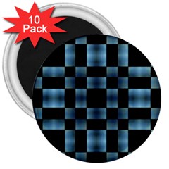 Checkboard Pattern Print 3  Magnets (10 Pack)  by dflcprints