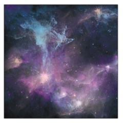 Blue Galaxy Large Satin Scarf (square) by DanaeStudio