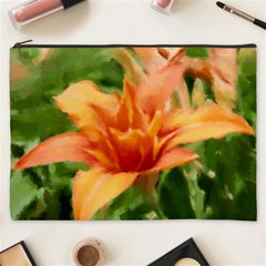 Orange Lily Cosmetic Bag (xxxl)  by DeneWestUK